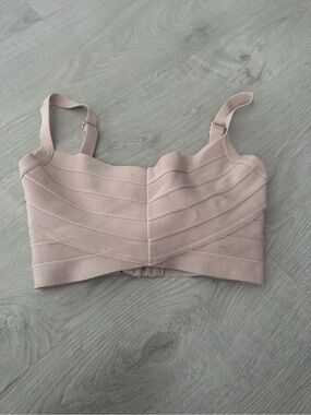 Babaton Blush Sculpted Bandage Crop Top